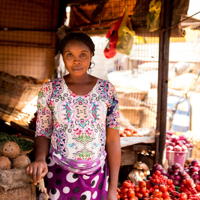 Selling some vegetable leaves